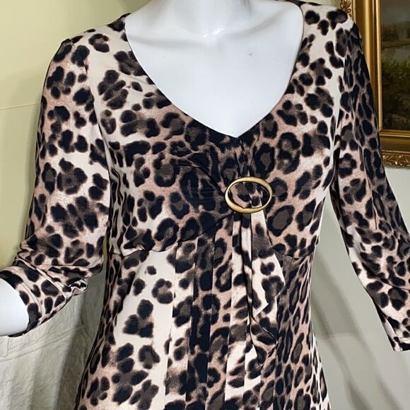 Verse Collection Animal Print Midi Dress - Picture 7 of 10